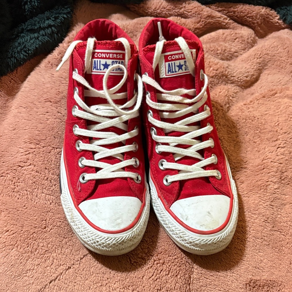 Converse Classic Red Canvas Sneakers Madison